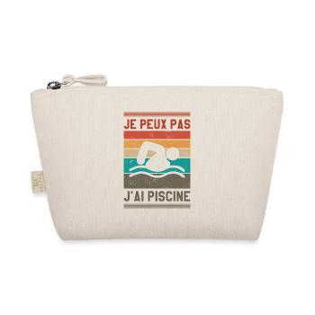 Je Peux Pas J'ai Piscine Natation Nageur - Trousse biologique - nature - Devant
