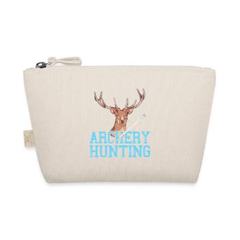 Retro Vintage Game Archery Hunting T-Shirt - Organic Pouch - nature - Front