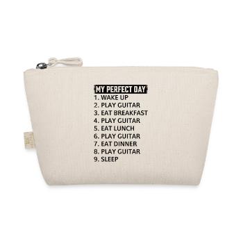Guitarist - My Perfect Day Guitar Player Day Plan - Bio-Täschchen - Natur - Vorne