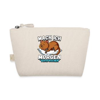 Mach Ich Morgen Versprochen Quokka - Bio-Täschchen - Natur - Vorne