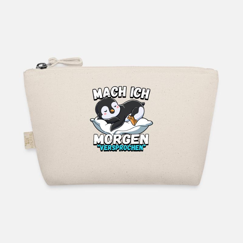 Mach Ich Morgen Versprochen Pinguin Bio-Täschchen