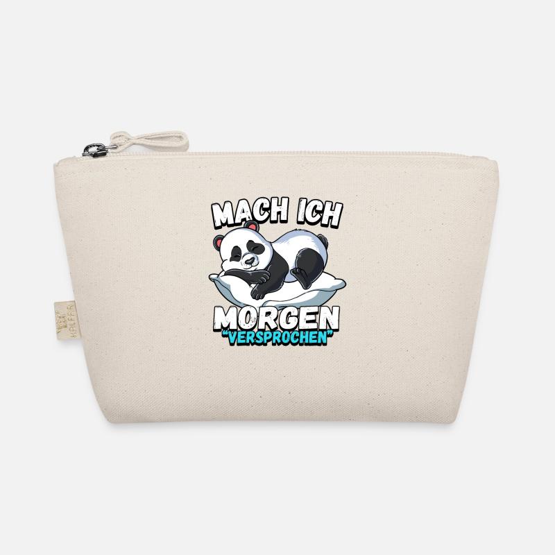 Mach Ich Morgen Versprochen Panda Bio-Täschchen