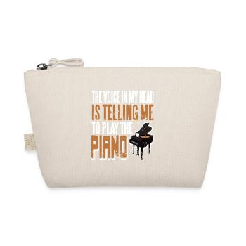 La voix dans ma tête T-shirt rétro drôle de pianiste - Trousse biologique - nature - Devant