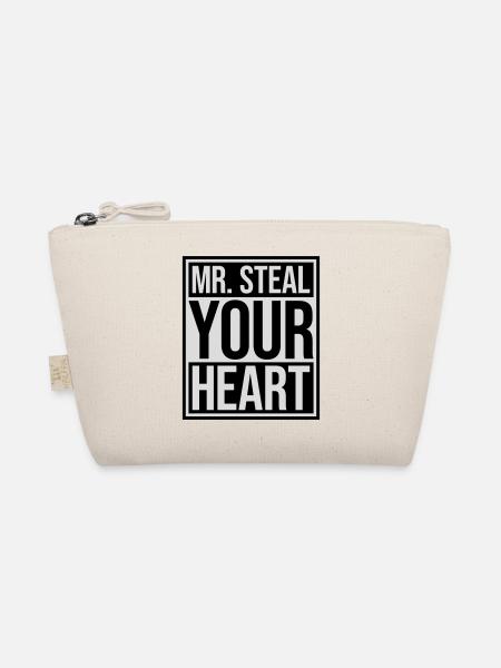 mr steal your heart - Organic Pouch - nature - Front