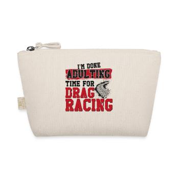 Drag Racing Race Car Vintage Je suis - Trousse biologique - nature - Devant