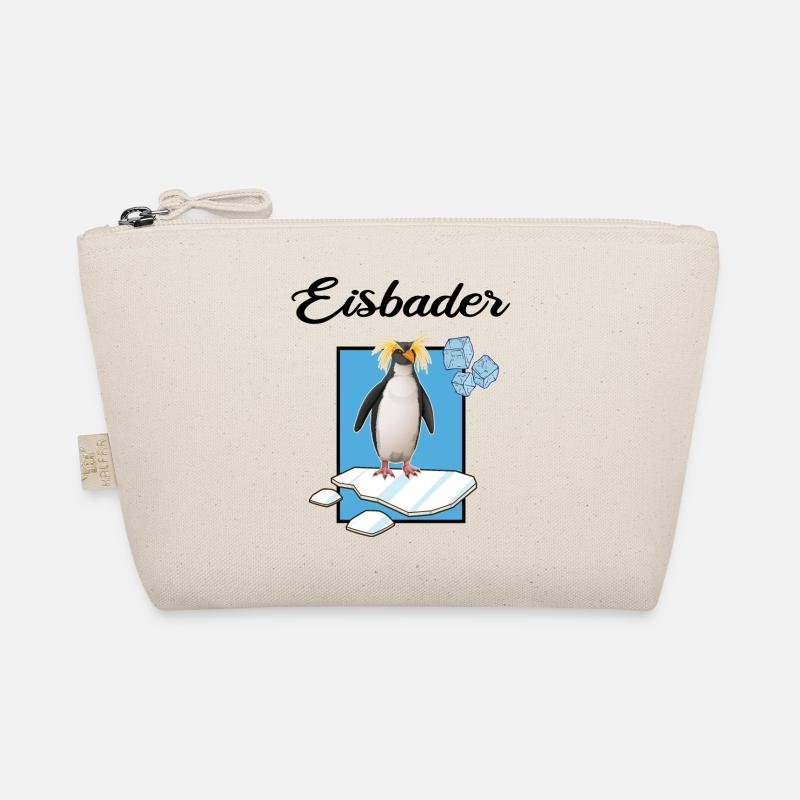 Eisbader "Winterschwimmer pinguin" Eisbad Bio-Täschchen