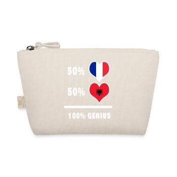 Albania and France 100% genius - Organic Pouch - nature - Front