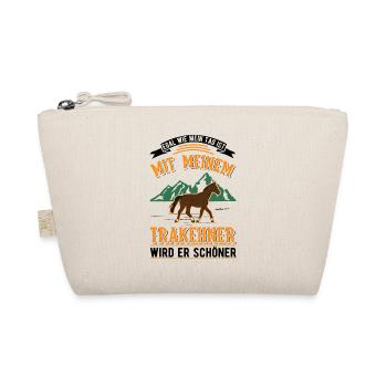 Trakehner Geschenk Trakehner Pferd - Bio-Täschchen - Natur - Vorne