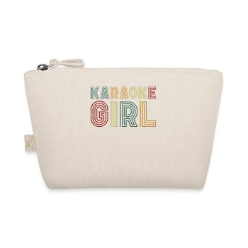 Karaoke Singer Retro Vintage - Bio-Täschchen - Natur - Vorne