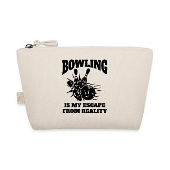 Bowler Bowling Bowling Bowling Ball Kegel Gift - Organic Pouch - nature - Front