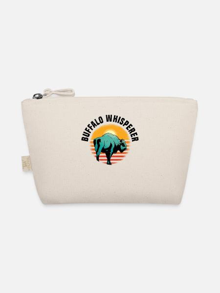 Buffalo Bison Ox Indian American - Organic Pouch - nature - Front