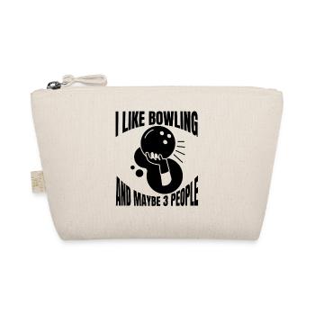 Bowling Bowling Ball Kegel Bowler Skittles Gift - Organic Pouch - nature - Front