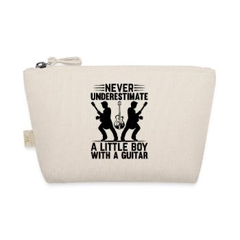 Guitarist - Never Underestimate A Little Boy With - Organic Pouch - nature - Front