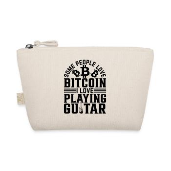 Some People Love Bitcoin I Love Playing Guitar - Organic Pouch - nature - Front