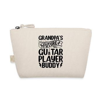 Newborn Guitar Player - Grandpa's Future Guitar Pl - Organic Pouch - nature - Front
