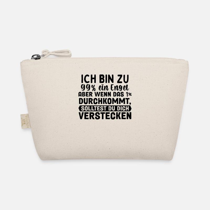 Ich Bin Fast Ein Engel - Bio-Täschchen - Natur