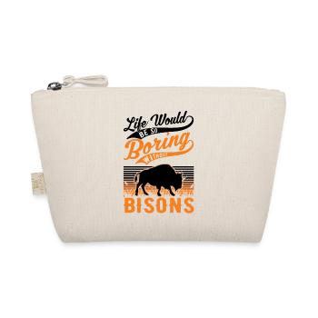 Buffalo Gift Bison Buffallo Water Buffalo - Organic Pouch - nature - Front