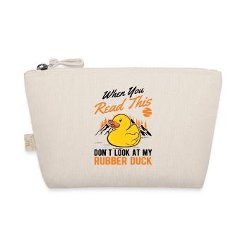 Rubber Duck Gift Squeaky Duck Bathing Duck - Trousse biologique - nature - Devant