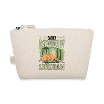 Easily distracted by Armadillo's Armadillo - Organic Pouch - nature - Front