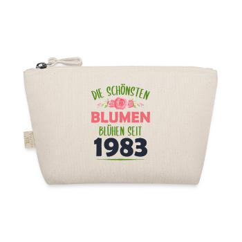 Jahrgang 1983 Blumen Spruch Geburtstag Geschenk - Bio-Täschchen - Natur - Vorne