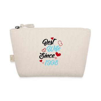 Anniversary Best Wife Since 1998 Wedding - Organic Pouch - nature - Front