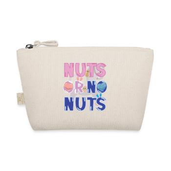 Nuts Or No Nuts Funny Gender Reveal Baby Shower - Organic Pouch - nature - Front
