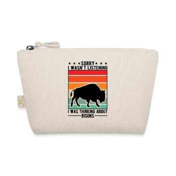 Buffalo Gift Bison Buffallo Water Buffalo - Organic Pouch - nature - Front