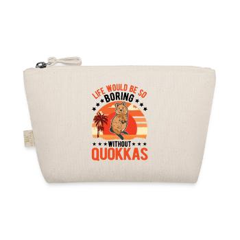 Quokka Gift Kangourou à queue courte - Trousse biologique - nature - Devant