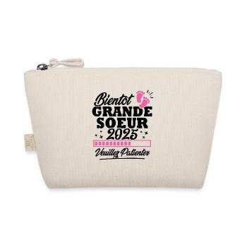 Bientôt grande soeur 2025 - Trousse biologique - nature - Devant
