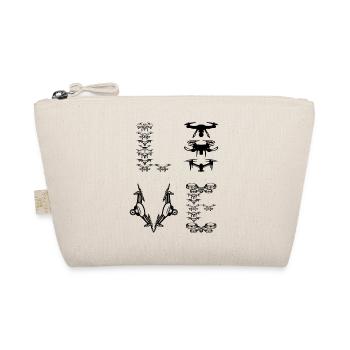 Drone LOVE Drone Lover Quadcopter Drone - Organic Pouch - nature - Front