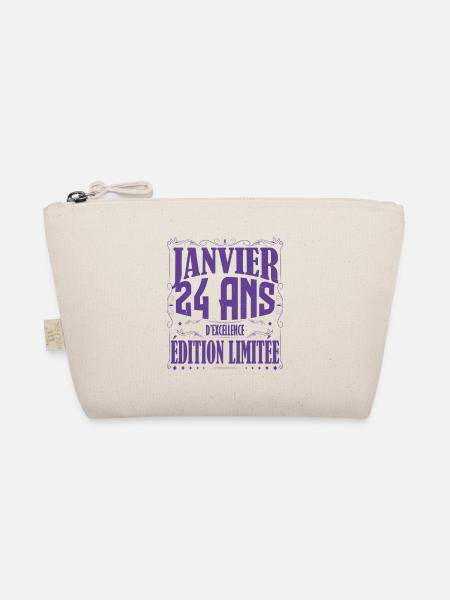 Janvier 24 ans. Cadeau 24 ans janvier anniversaire - Trousse biologique - nature