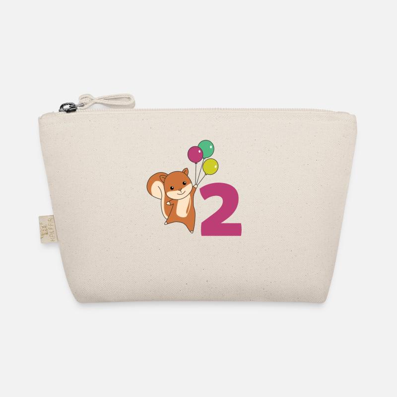 Eichhörnchen zweiter Geburtstag Luftballons Kinder Bio-Täschchen
