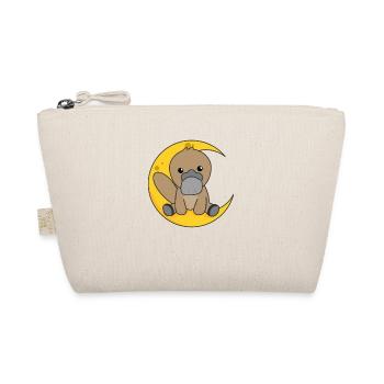 Moon Platypus cute animals children for the night - Organic Pouch - nature - Front