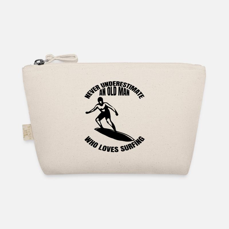 Surfer Daddy Surfboard Surfing Dad Surf Instructor Organic Pouch