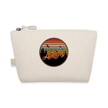 Retro Graphic Hiking Hiker Mountaineering Trekking - Bio-Täschchen - Natur - Vorne