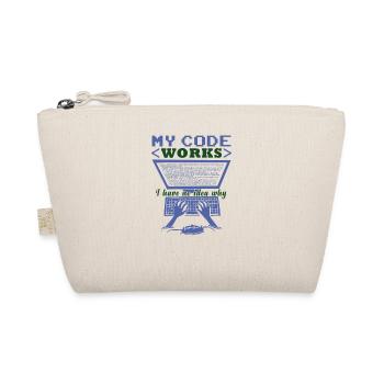 Funny Code Joke Coding - Organic Pouch - nature - Front