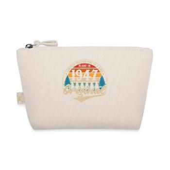 Vintage Birthday Gift Idea Original 1947 - Organic Pouch - nature - Front