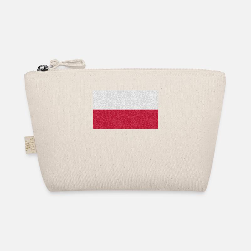 POLAND Polish flag in 3D style Organic Pouch