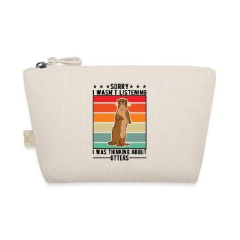 Otter Gift Otter Sea Otter - Organic Pouch - nature - Front