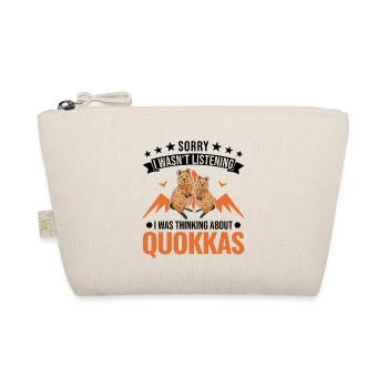Quokka Gift Kangourou à queue courte - Trousse biologique - nature - Devant