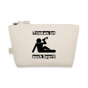 Trinken ist auch Sport! Party, Mallorca, JGA! - Bio-Täschchen - Natur - Vorne