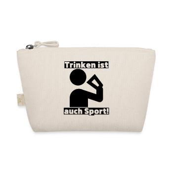 Trinken ist auch Sport! Party, Mallorca, JGA! - Bio-Täschchen - Natur - Vorne
