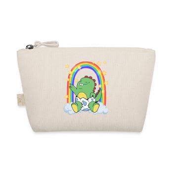 Baby Dino LGBTQ Regenbogen Pride Diversity - Bio-Täschchen - Natur - Vorne