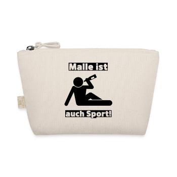 Malle ist auch Sport! Party, Mallorca, JGA! - Bio-Täschchen - Natur - Vorne