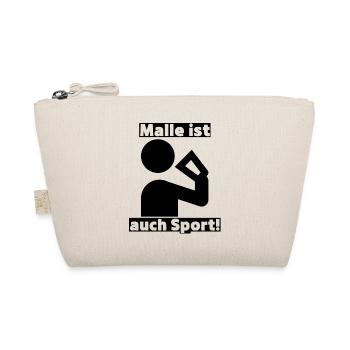 Malle ist auch Sport! Party, Mallorca, JGA! - Bio-Täschchen - Natur - Vorne