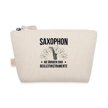 Saxophon Saxophonspieler Saxophonist - Bio-Täschchen - Natur - Vorne