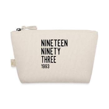 Vintage 1993 Birthday Retro Vintage Gift - Organic Pouch - nature - Front