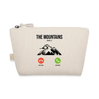 The Mountains Are Calling Hiking Mountaineering Hi - Bio-Täschchen - Natur - Vorne