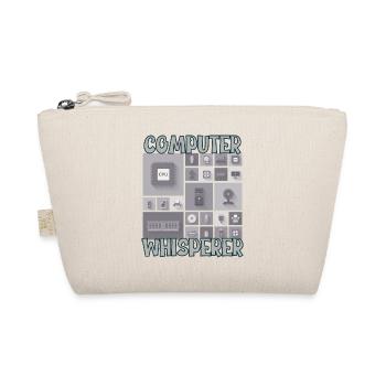 Computer Whisperer IT Tech Support Nerds Geeky - Organic Pouch - nature - Front