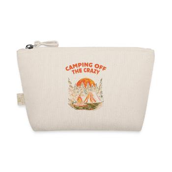 Camping von der verrückten lustigen Camper Humor C - Bio-Täschchen - Natur - Vorne